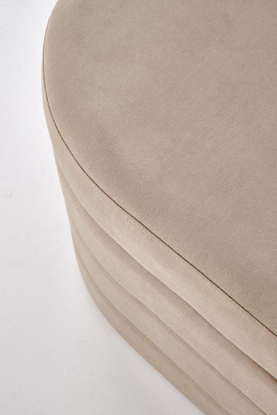 Čalouněná lavice CALPI s úložným prostorem béžová