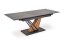Rozkladací jedálenský stôl VOLANT 160(180)x90 čierny mramor/dub zlatý/čierna