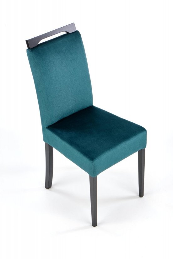Jedálenská stolička CLARION 2 velvet tmavo zelená