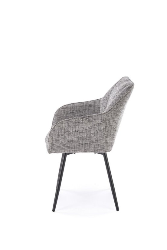 Jedálenská stolička / kreslo K576 sivá