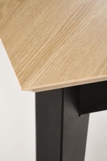 Rozkladací jedálenský stôl EDMONDO 160(240)x90 dub prírodný/čierny