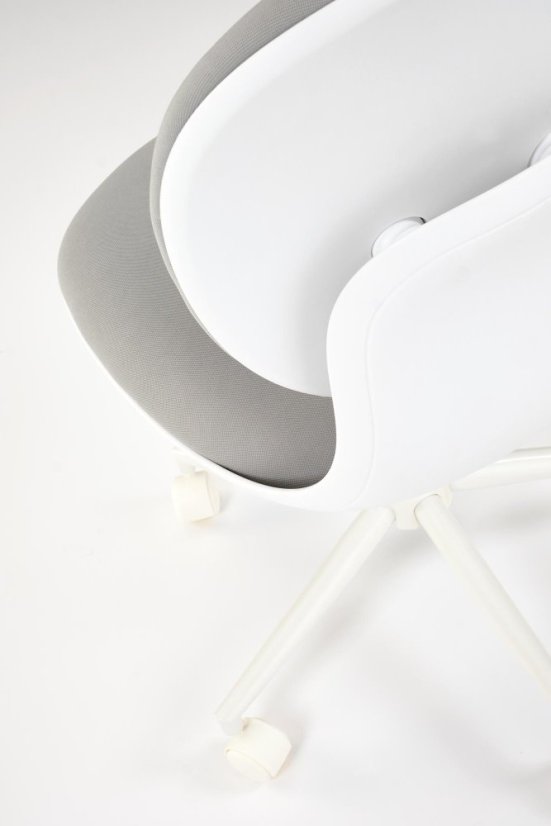 Detská otočná stolička ORION 2 svetlo sivá/biela