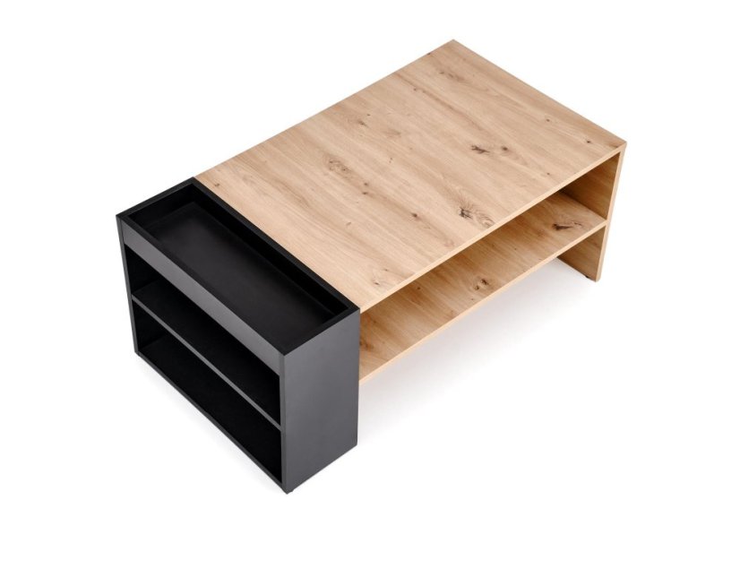 Konferenčný stolík MURCIA dub artisan/čierna