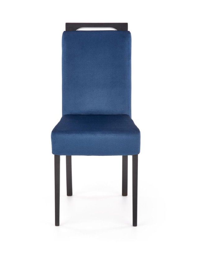 Jedálenská stolička CLARION 2 velvet modrá