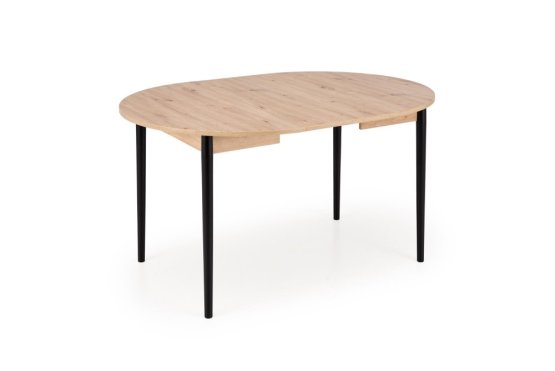 Rozkladací jedálenský stôl PIVOT 102(142)x102 dub artisan/čierna