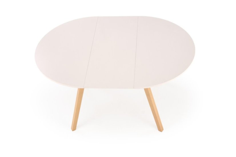 Rozkládací jídelní stůl RUBEN 102(142)x102 kašmír/přírodní