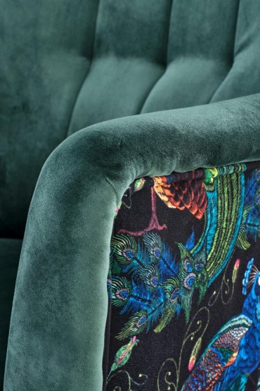 Kreslo PAGONI tmavo zelené