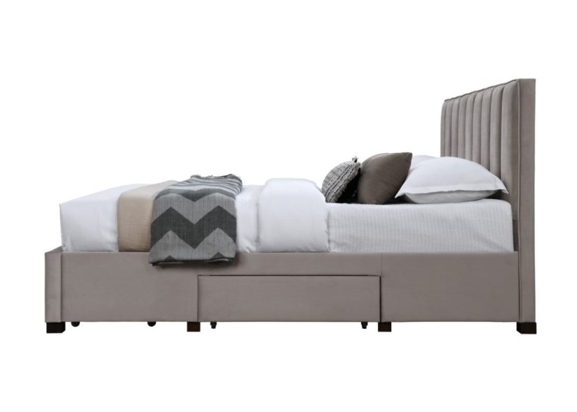 Postel GRACE se zásuvkami 160x200 béžová