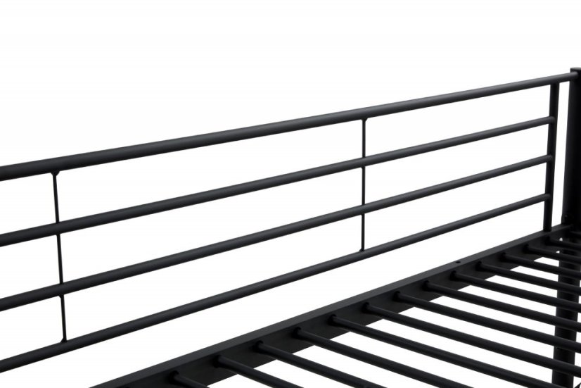 Poschodová posteľ BUNKY s možnosťou dvoch samostatných postelí - čierna