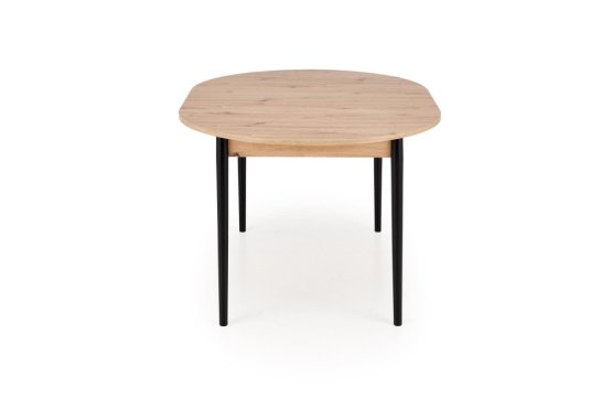 Rozkladací jedálenský stôl PIVOT 102(142)x102 dub artisan/čierna