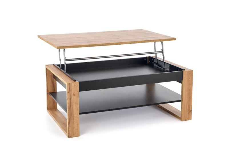 Konferenční stolek BETTY se zvedací deskou dub artisan/černá
