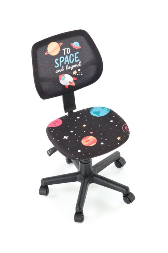 Dětská otočná židle BINGO černá