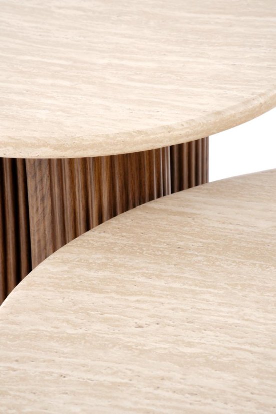 Konferenční stolek DOROTEA traventin/orech