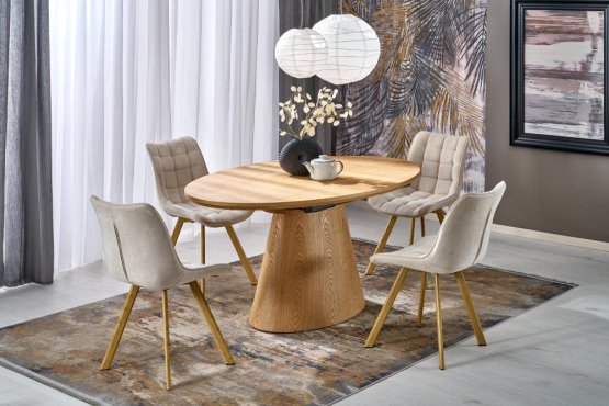 Rozkladací jedálenský stôl CALYPSO 160x100 prírodný
