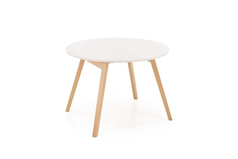 Rozkládací jídelní stůl RUBEN 102(142)x102 kašmír/přírodní