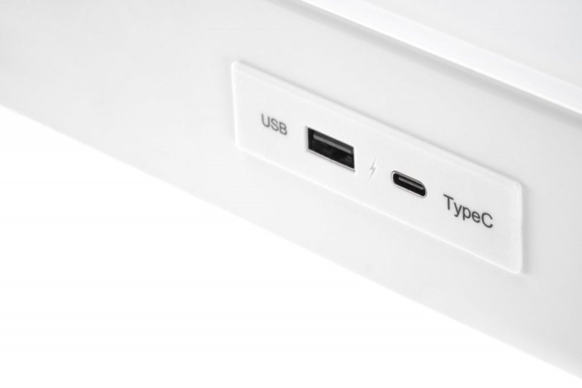 Písací stôl B52 s funkciou výškového nastavenia biely