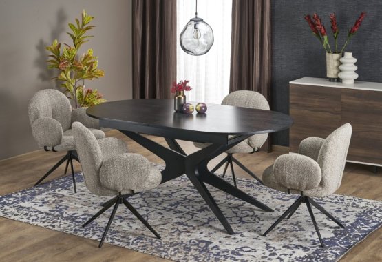 Rozkládací jídelní stůl SANDRO 180(240)x100 černý