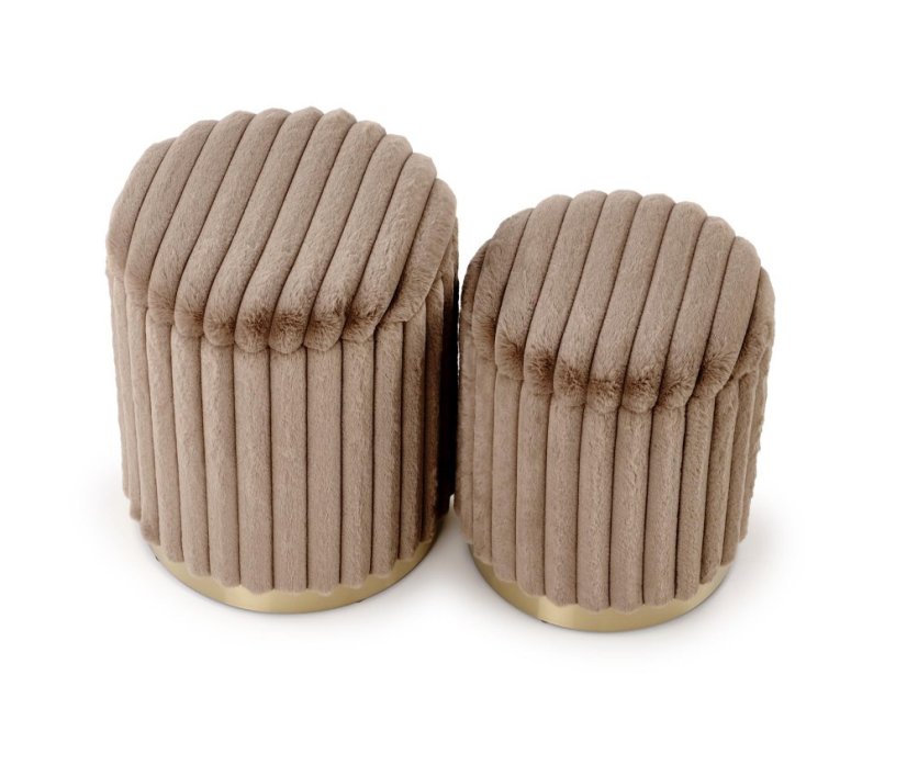 Set 2 taburetů FIDO cappuccino