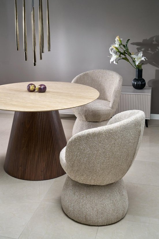 Otočné jídelní křeslo K581 béžová