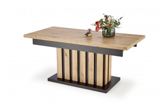 Konferenčný stolík BARETTI dub artisan/čierny