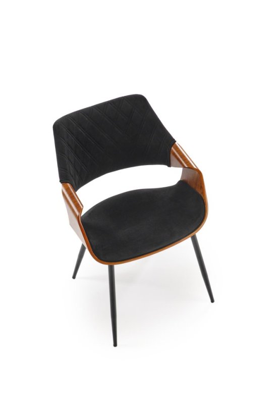 Jídelní židle / křeslo K586 ořech/černá