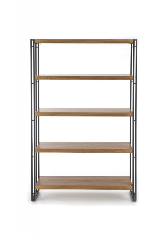 Regál BOLIVAR REG2 dub zlatý/černý