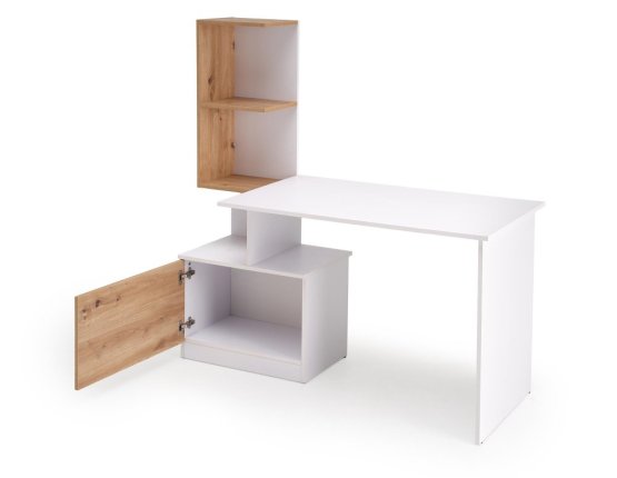 Psací stůl MISO bílá/dub artisan