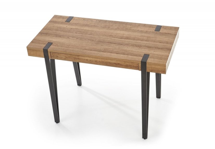 Písací stôl B39 čierny/orech medový