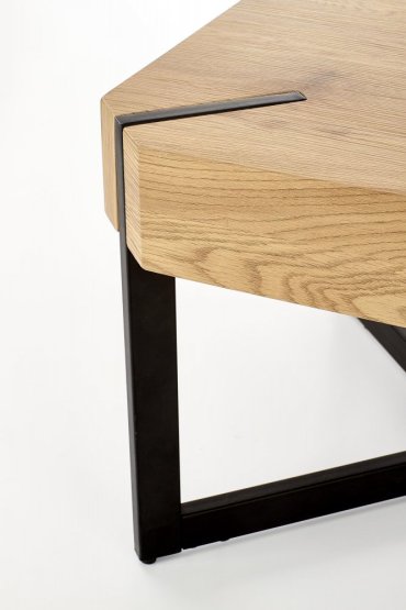 Konferenčný stolík LAVIDA dub zlatý/čierny