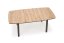Rozkladací jedálenský stôl BARRIL 130(170)x80 dub artisan/čierna