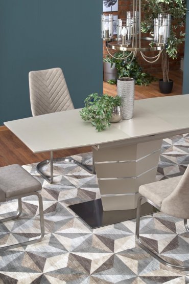 Rozkládací jídelní stůl SORENTO 140(180)x80 béžový mat