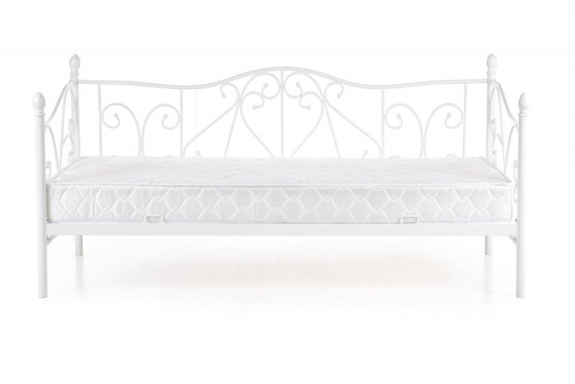 Kovová posteľ SUMATRA 90x200 biela