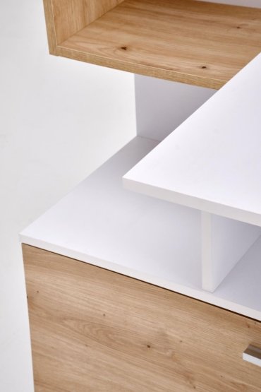 Psací stůl MISO bílá/dub artisan