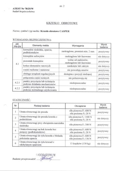 Kancelárska stolička CASPER čierna