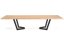 Rozkladací jedálenský stôl MASSIVE 2 160(250)x90 dub prírodný/čierna