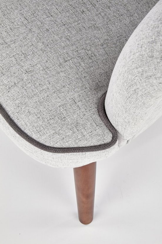 Křeslo BISHOP světle šedé