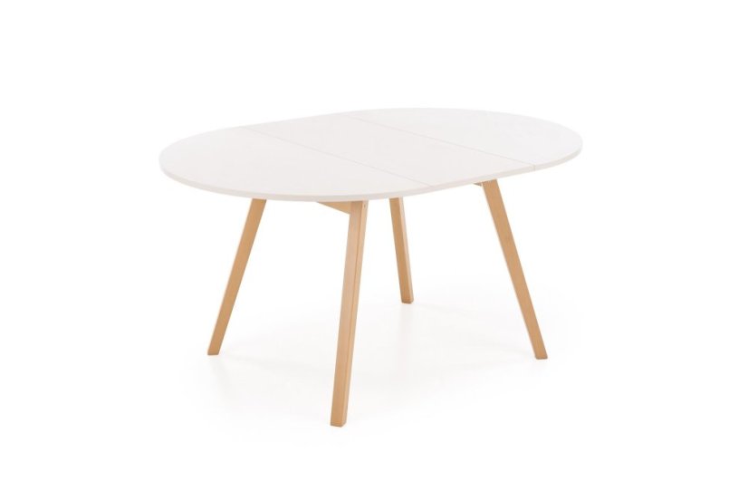 Rozkládací jídelní stůl RUBEN 102(142)x102 kašmír/přírodní