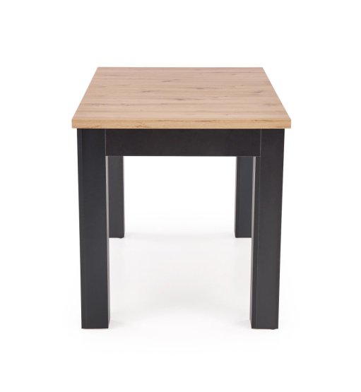 Rozkladací jedálenský stôl GIZMO 120(160)x75 dub artisan / čierna