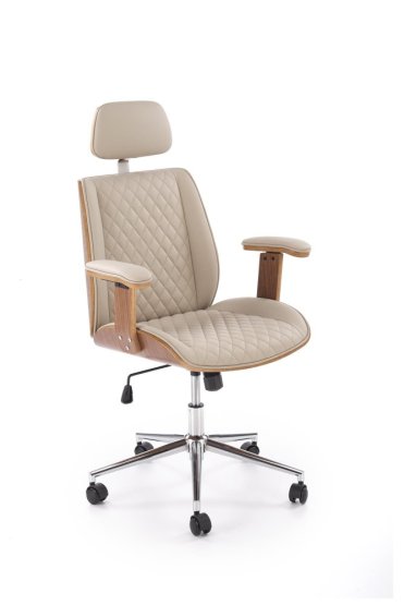 Kancelářské křeslo TIMBER ořech/béžová
