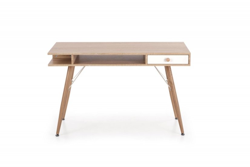 Písací stôl B34 dub sonoma/biely