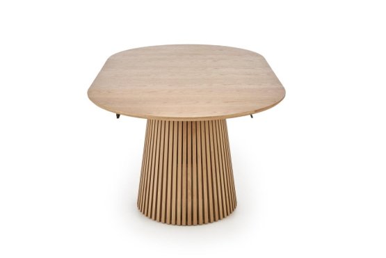 Okrúhly rozkladací jedálenský stôl FARGO 120(210)x120 prírodný