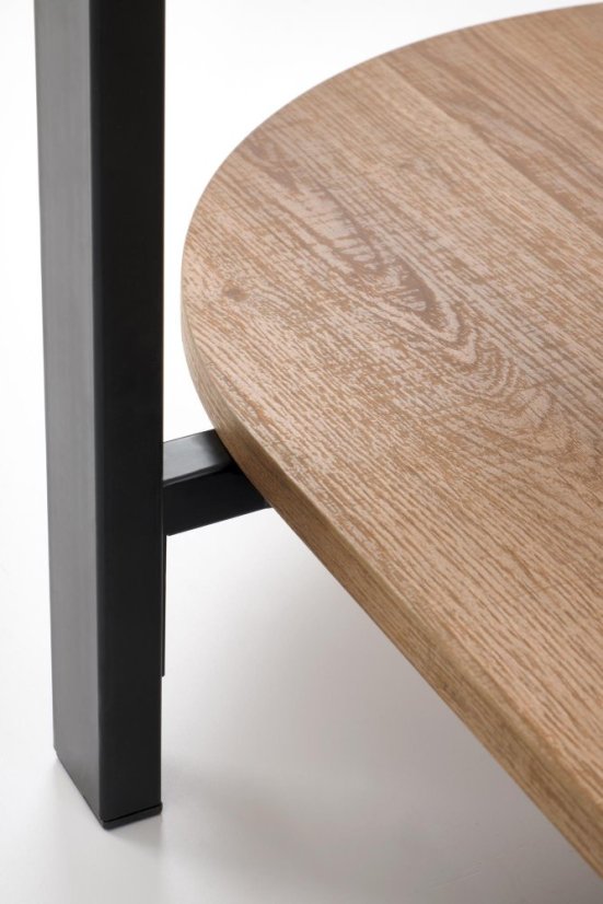 Konferenčný stolík KAMALA prírodná/čierna