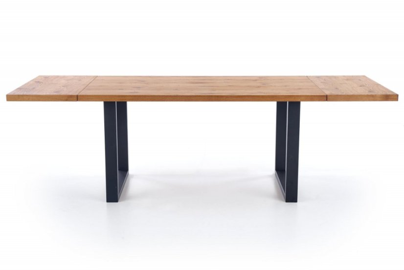 Rozkládací jídelní stůl PEREZ 160(250)x90 světlý dub/černý