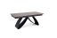 Rozkladací jedálenský stôl HILARIO 180(260)x90 orech/čierna