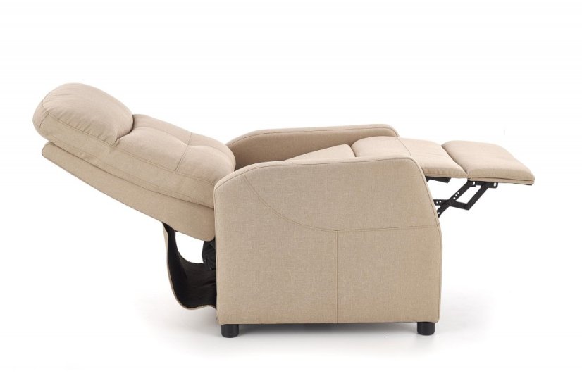 Relaxační křeslo FELIPE polohovatelné béžové