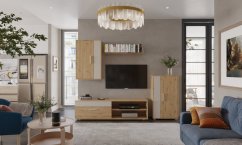 Obývacia zostava BENSON dub artisan/kašmír