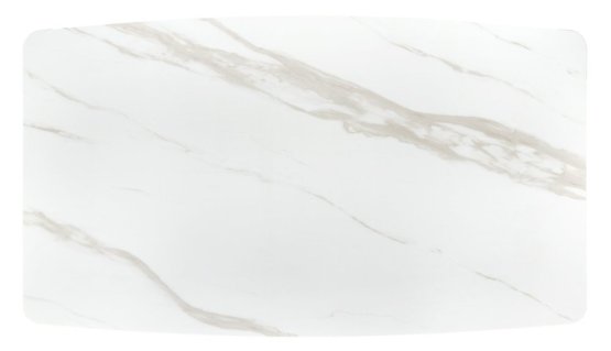 Rozkladací jedálenský stôl ALFREDO 160(240)x91 biely mramor/čierna