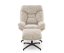 Čalouněné křeslo s podnožkou KRONOS béžové
