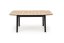 Rozkladací jedálenský stôl BARRIL 130(170)x80 dub artisan/čierna