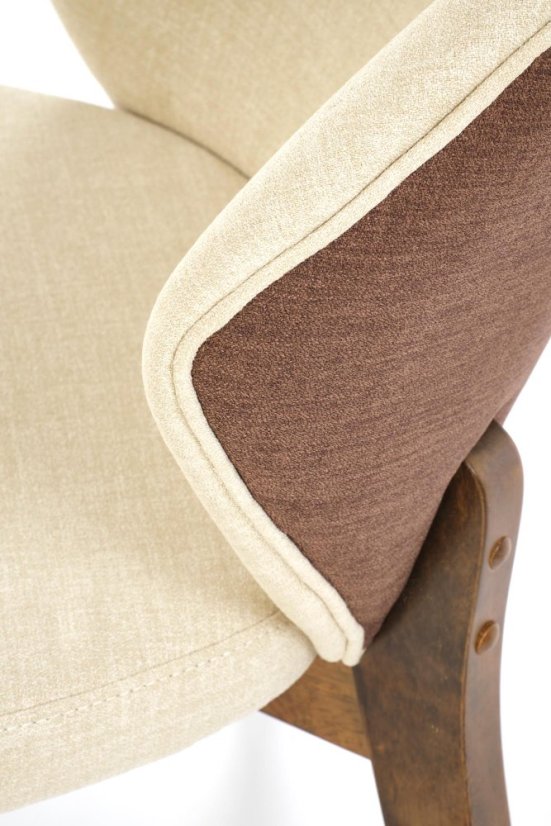 Jedálenská stolička K583 orech/hnedá/béžová